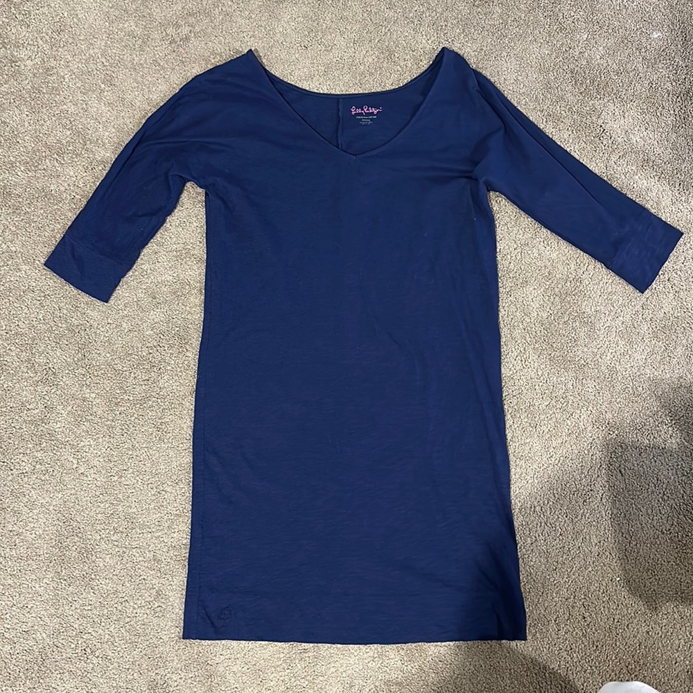 Lilly Pulitzer Shift Dress - Navy - Size Small